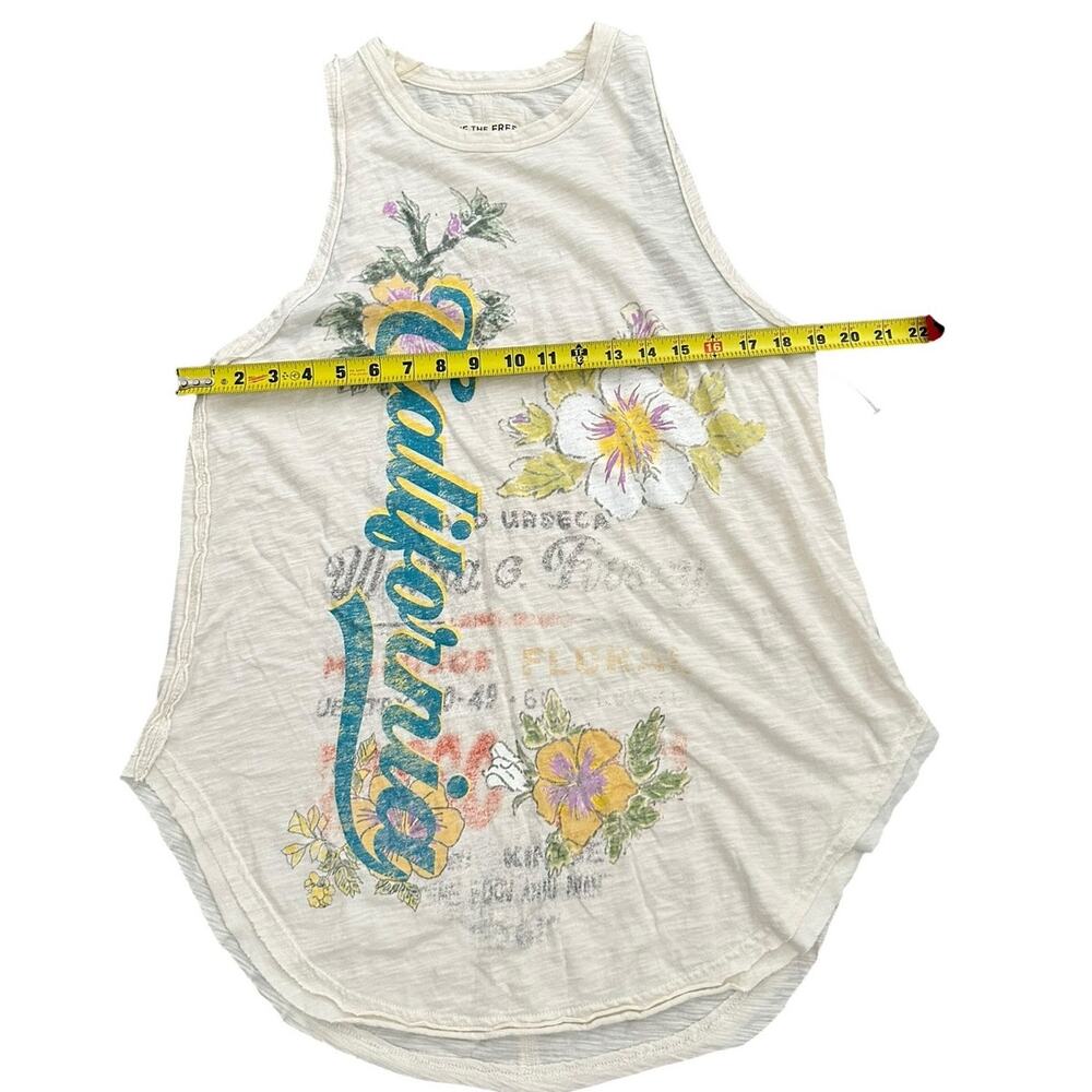 Free People We The Free Rosie Graphic Tank in tofu combo - Picture 3 of 9